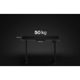 Endorfy herní stůl Atlas S electric Black / 114x60cm / nosnost 50kg / el. nastavení výšky (72-118cm) / černý