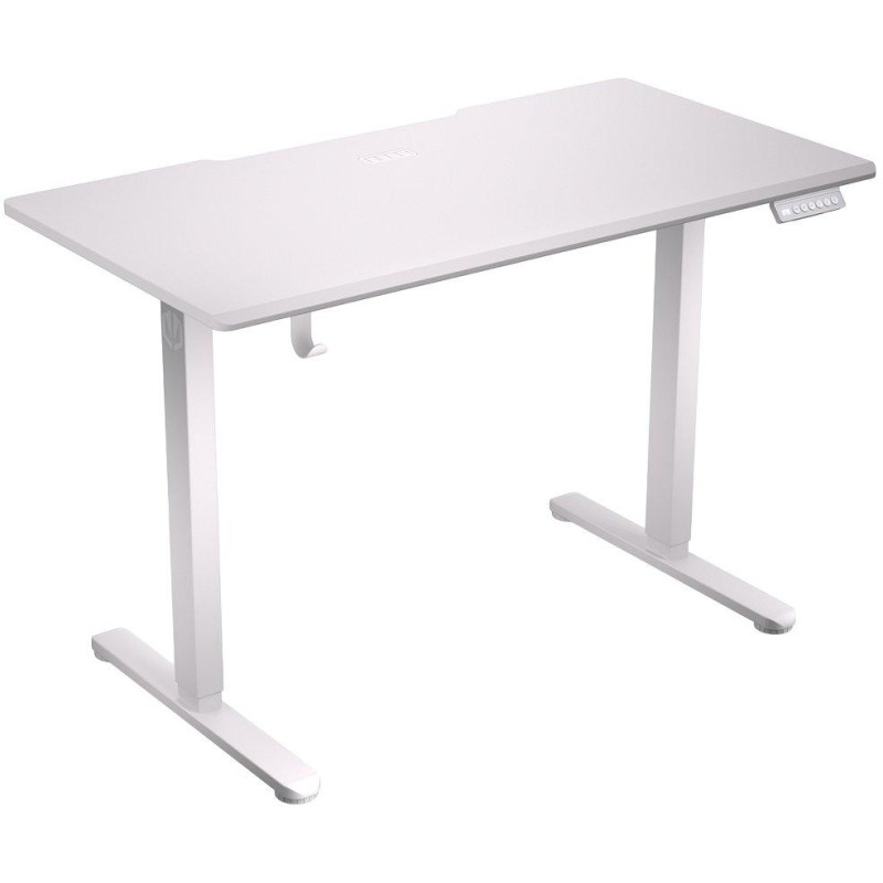 Endorfy herní stůl Atlas S electric Onyx White / 114x60cm / nosnost 50kg / el. nastavení výšky (72-118cm) / bílý