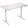 Endorfy herný stôl Atlas S electric Onyx White / 114x60cm / nosnosť 50kg / el. nastavenie výšky (72-118cm) / biely