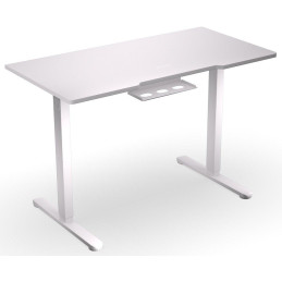 Endorfy herní stůl Atlas S electric Onyx White / 114x60cm / nosnost 50kg / el. nastavení výšky (72-118cm) / bílý