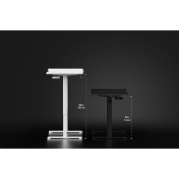 Endorfy herní stůl Atlas S electric Onyx White / 114x60cm / nosnost 50kg / el. nastavení výšky (72-118cm) / bílý