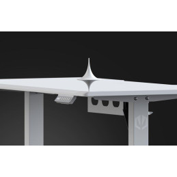 Endorfy herní stůl Atlas S electric Onyx White / 114x60cm / nosnost 50kg / el. nastavení výšky (72-118cm) / bílý