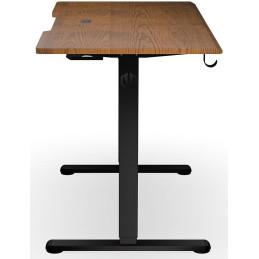 Endorfy herní stůl Atlas S electric Dark Wood / 114x60cm / nosnost 50kg / el. nastavení výšky (72-118cm) / tmavé dřevo