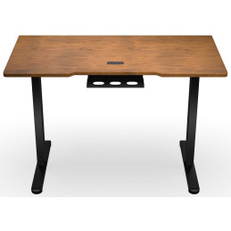 Endorfy herní stůl Atlas S electric Dark Wood / 114x60cm / nosnost 50kg / el. nastavení výšky (72-118cm) / tmavé dřevo