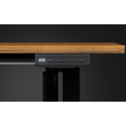 Endorfy herní stůl Atlas S electric Dark Wood / 114x60cm / nosnost 50kg / el. nastavení výšky (72-118cm) / tmavé dřevo