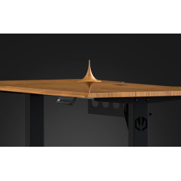 Endorfy herní stůl Atlas S electric Dark Wood / 114x60cm / nosnost 50kg / el. nastavení výšky (72-118cm) / tmavé dřevo