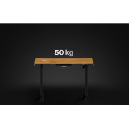 Endorfy herní stůl Atlas S electric Dark Wood / 114x60cm / nosnost 50kg / el. nastavení výšky (72-118cm) / tmavé dřevo