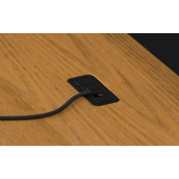 Endorfy herní stůl Atlas S electric Dark Wood / 114x60cm / nosnost 50kg / el. nastavení výšky (72-118cm) / tmavé dřevo