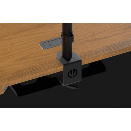 Endorfy herní stůl Atlas S electric Dark Wood / 114x60cm / nosnost 50kg / el. nastavení výšky (72-118cm) / tmavé dřevo