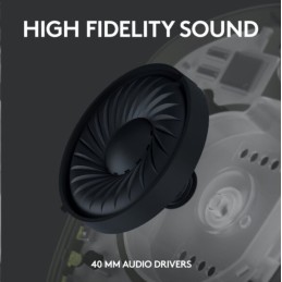 Logitech G435 LIGHTSPEED Kabelloses Gaming-Headset - SCHWARZ