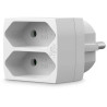 NEDIS sieťový rozbočovač/ 2x zásuvka typu C (euro)/ 250 V AC 50/60 Hz/ 2,5 A/ 1100 W/ biely