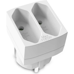 NEDIS síťový rozbočovač/ 2x zásuvka typu C (euro)/ 250 V AC 50/60 Hz/ 2,5 A/ 1100 W/ bílý