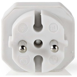 NEDIS síťový rozbočovač/ 2x zásuvka typu C (euro)/ 250 V AC 50/60 Hz/ 2,5 A/ 1100 W/ bílý