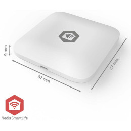 NEDIS chytrý snímač teploty a vhlkosti/ Zigbee 3.0/ napájení z baterie/ CR2032/ Android/ iOS/ bílý