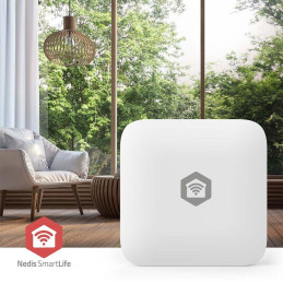 NEDIS chytrý snímač teploty a vhlkosti/ Zigbee 3.0/ napájení z baterie/ CR2032/ Android/ iOS/ bílý