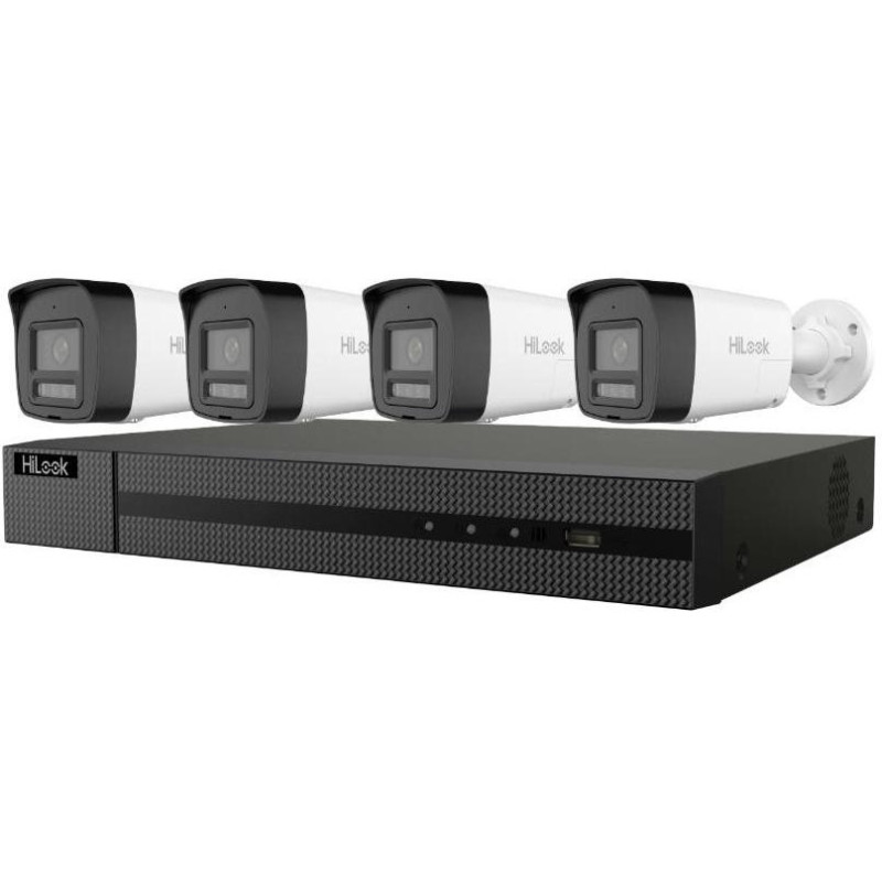 HiLook Powered by HIKVISION/ Smart Hybrid Light KIT 6Mpx Bullet 2TB/ 1x NVR-108MH-C/8P/ 4x IPC-B160HA-LUF