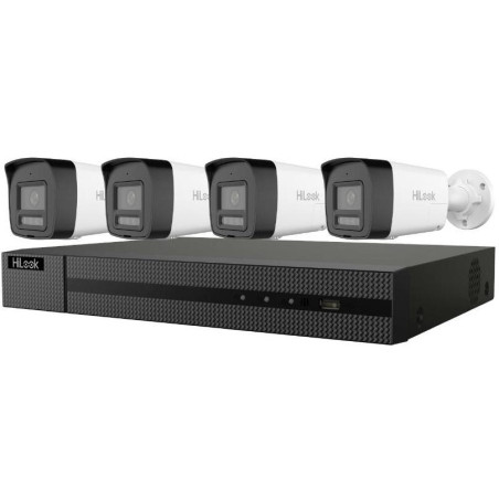 HiLook Powered by HIKVISION/ Smart Hybrid Light KIT 6Mpx Bullet 2TB/ 1x NVR-108MH-C/8P/ 4x IPC-B160HA-LUF