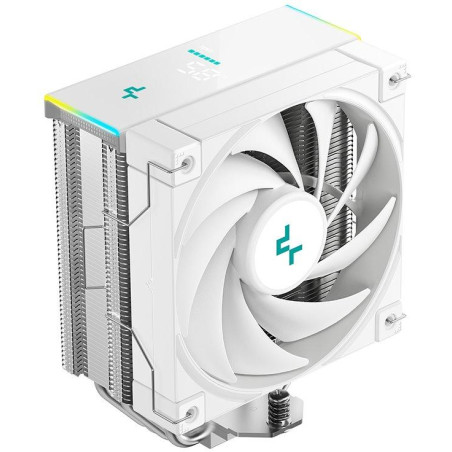 DEEPCOOL chladič AK400 Digital SE / 120mm fan / 4x heatpipes / PWM ARGB / pro Intel i AMD / digitální display / bílý