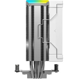 DEEPCOOL chladič AK400 Digital SE / 120mm fan / 4x heatpipes / PWM ARGB / pro Intel i AMD / digitální display / bílý