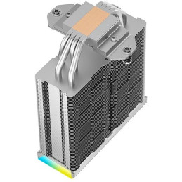 DEEPCOOL chladič AK400 Digital SE / 120mm fan / 4x heatpipes / PWM ARGB / pro Intel i AMD / digitální display / bílý