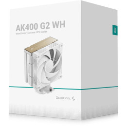 DEEPCOOL chladič AK400 G2 / 120mm fan / 4x heatpipes / PWM / pro Intel i AMD / bílý