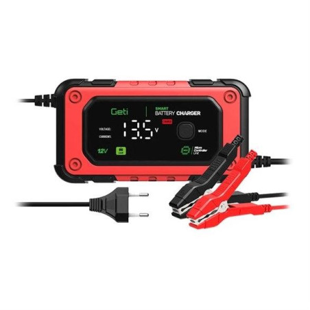 Geti GCA004 12 V nabíječka akumulátorů, Pb, AGM a LiFePO4, 7 A, pro baterie 4-140 Ah