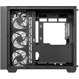 DEEPCOOL skříň CG530U 4F / ATX / 4x120mm ARGB / 2xUSB / USB-C / zaoblené sklo / panoramatická / černá