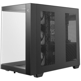 DEEPCOOL skříň CG530U 4F / ATX / 4x120mm ARGB / 2xUSB / USB-C / zaoblené sklo / panoramatická / černá