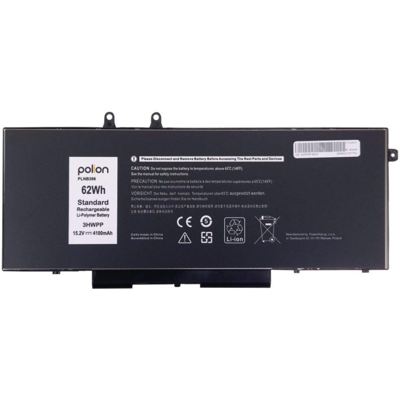 TRX Baterie Polion 3HWPP pro notebooky DELL 451-BCKB 451-BCNS Latitude 5401 5410 Precision 3540 - 4100mAh/ neoriginální