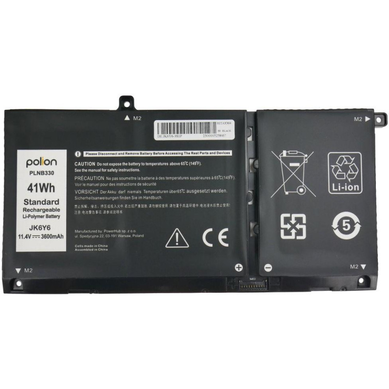 TRX Baterie Polion JK6Y6 pro notebooky DELL 451-BCPT Latitude 3410 Inspiron 5300 3600mAh 41Wh/ neoriginální