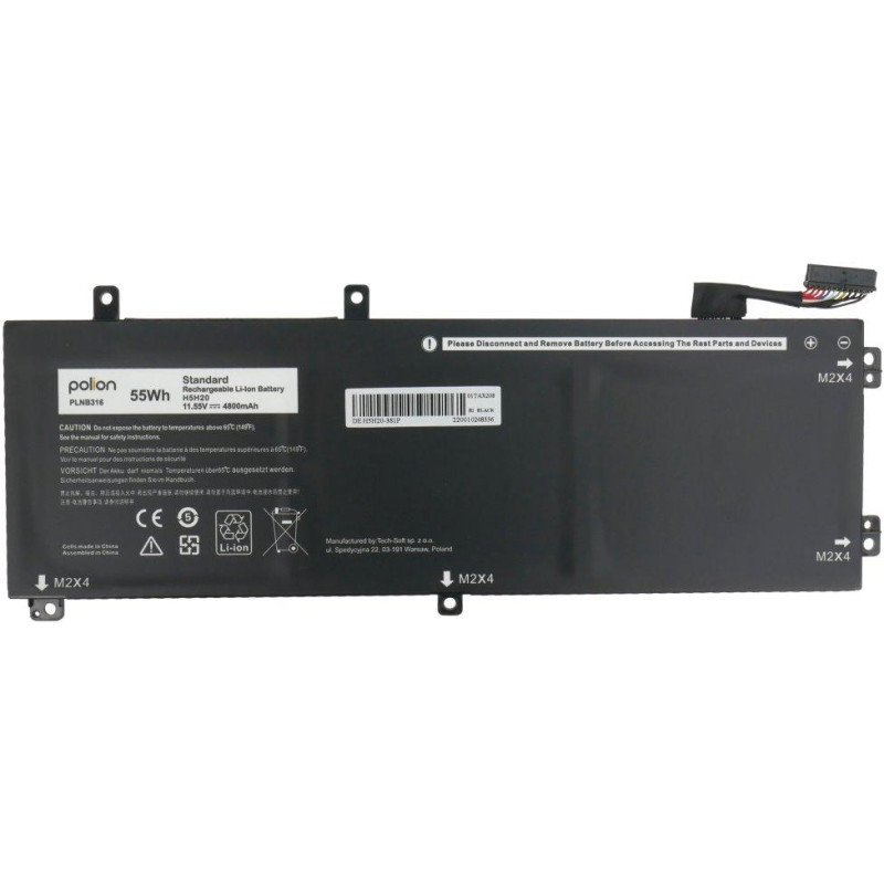 TRX Baterie Polion H5H20 pro notebooky DELL 451-BBYB Precision 5520 5530 5540 XPS 15 7590 - 4800mAh 55Wh/ neoriginální