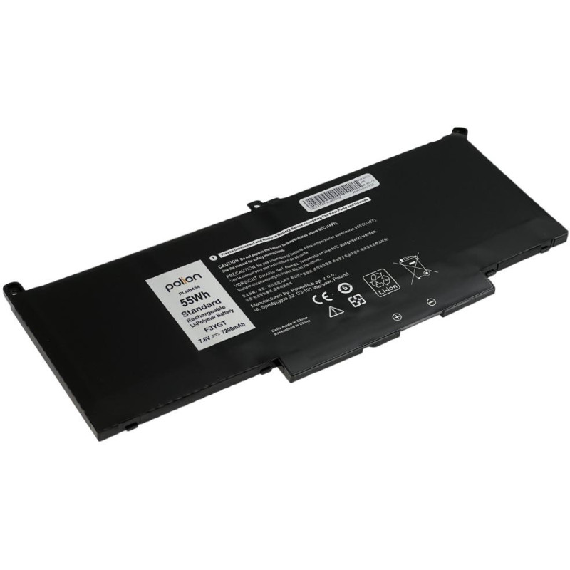 TRX Baterie Polion F3YGT pro notebooky DELL 451-BBYE Latitude 7280 7290 7380 7390 7480 7490 - 7200mAh 55Wh/ neoriginální