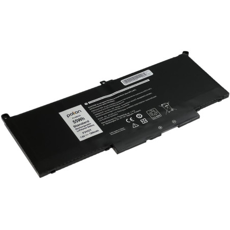 TRX Baterie Polion F3YGT pro notebooky DELL 451-BBYE Latitude 7280 7290 7380 7390 7480 7490 - 7200mAh 55Wh/ neoriginální