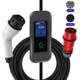 IMMAX NEO LITE cestovní nabíjecí stanice pro elektromobily EV/PHEV AC Type 2, 22kW, TUYA