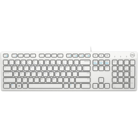 DELL klávesnice KB216/ multimediální/ US/ mezinárodní/ USB/ drátová/ bílá