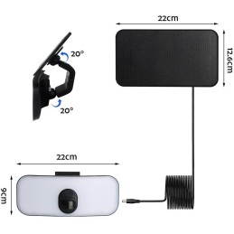 IMMAX SunBoard venkovní solární LED osvětlení, s externím solárním panelem 13W, IP65
