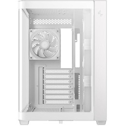 DEEPCOOL skříň CG530U 4F / ATX / 4x120mm ARGB / 2xUSB / USB-C / zaoblené sklo / panoramatická / bílá