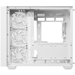 DEEPCOOL skříň CG530U 4F / ATX / 4x120mm ARGB / 2xUSB / USB-C / zaoblené sklo / panoramatická / bílá
