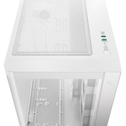 DEEPCOOL skříň CG530U 4F / ATX / 4x120mm ARGB / 2xUSB / USB-C / zaoblené sklo / panoramatická / bílá
