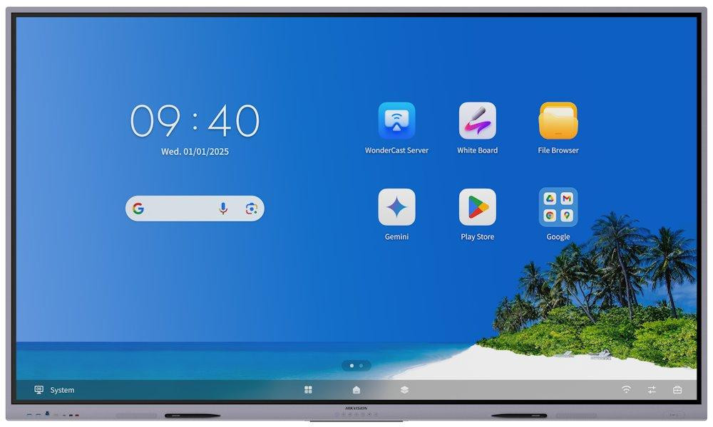 HIKVISION IFP 86" 4K, 8GB/128GB storage, 400 nit, 50 bodov, Android 14, USB, HDMI, Wifi, BT, EDLA