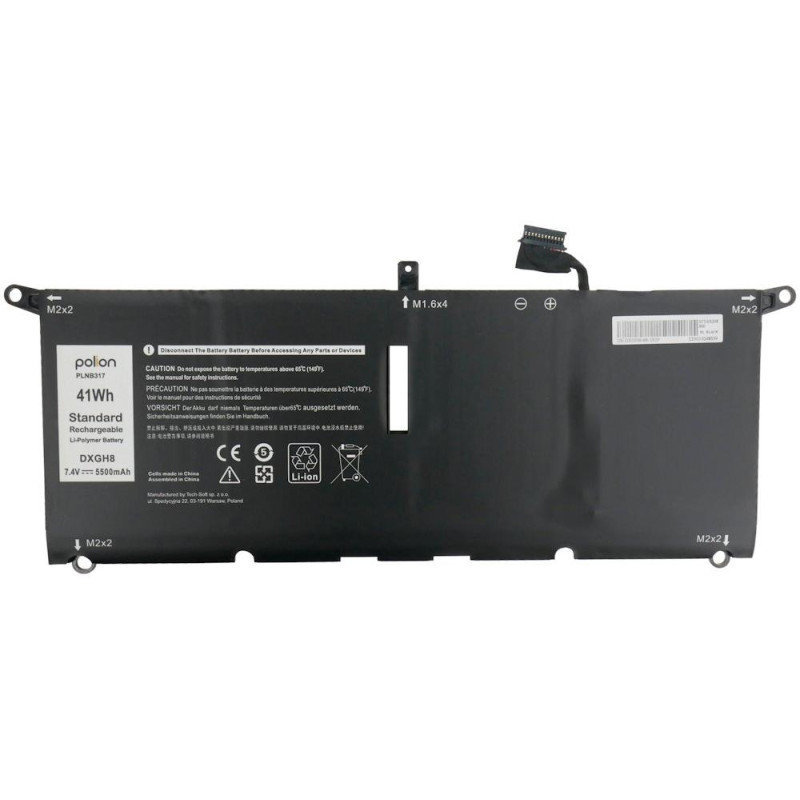 TRX Baterie Polion DXGH8 pro notebooky DELL 451-BCDX Inspiron 13 5390 7390 XPS 13 9370 9380 - 5500mAh 40.7/ neoriginální