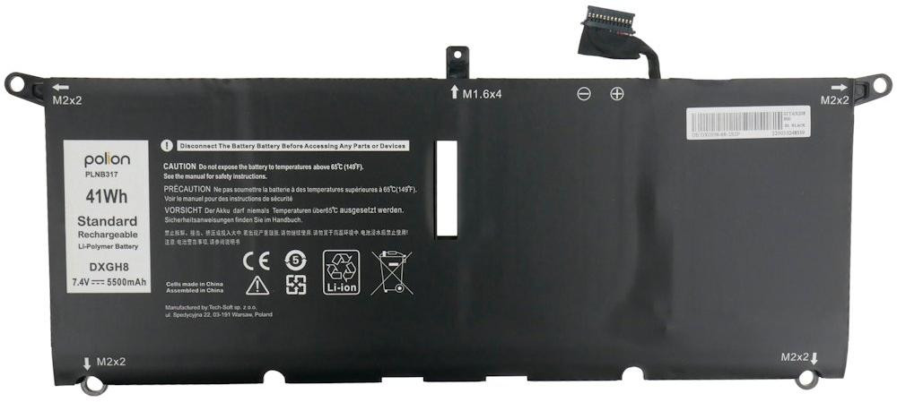 TRX Baterie Polion DXGH8 pro notebooky DELL 451-BCDX Inspiron 13 5390 7390 XPS 13 9370 9380 - 5500mAh 40.7/ neoriginální