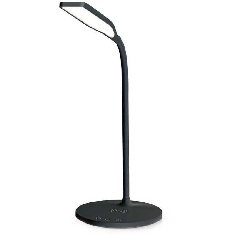NEDIS LED lampička/ Qi nabíjení/ 15 W/ 100-240V/ přirozená, studená, teplá bílá/ stmívatelná/ 350lm/ 2700 - 6500K/ černá