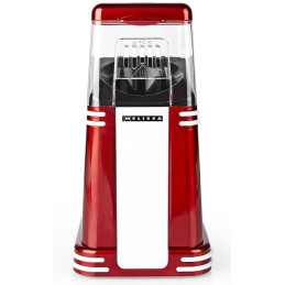 NEDIS Melissa popcornovač/ spotřeba 1200 W/ čas na přípravu 2 - 4 min/ jedna porce až 60g popcornu/ bílo-červená