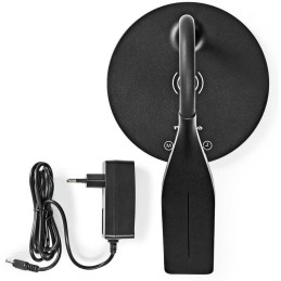 NEDIS LED lampička/ Qi nabíjení/ 15 W/ 100-240V/ přirozená, studená, teplá bílá/ stmívatelná/ 350lm/ 2700 - 6500K/ černá