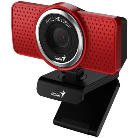 GENIUS webová kamera ECam 8000/ červená/ Full HD 1080P/ USB-C/ USB/ mikrofon