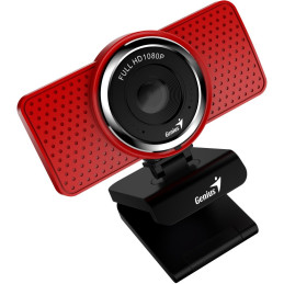 GENIUS webová kamera ECam 8000/ červená/ Full HD 1080P/ USB-C/ USB/ mikrofon