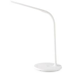 NEDIS LED lampička/ Qi nabíjení/ 15 W/ 100-240V/ přirozená, studená, teplá bílá/ stmívatelná/ 350lm/ 2700 - 6500K/ bílá
