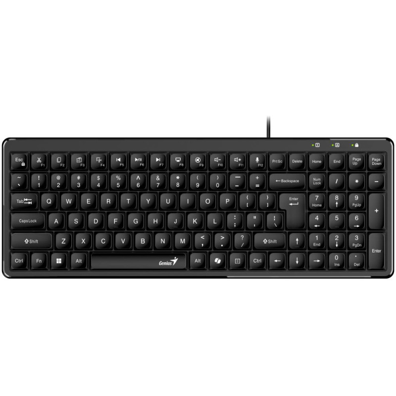 GENIUS LuxeMate 120/ Drátová/ USB/ Copilot/ černá/ CZ+SK layout