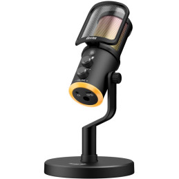 GENIUS streamovací mikrofon MIC-S400U/ USB-C/ USB/ černý